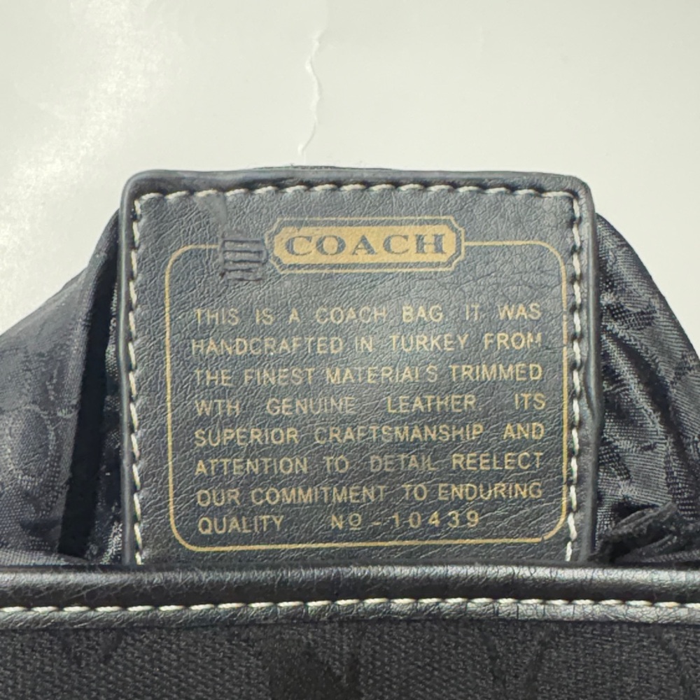 2006 Coach Patchwork Swingpack Flat Black Crossbo… - image 2